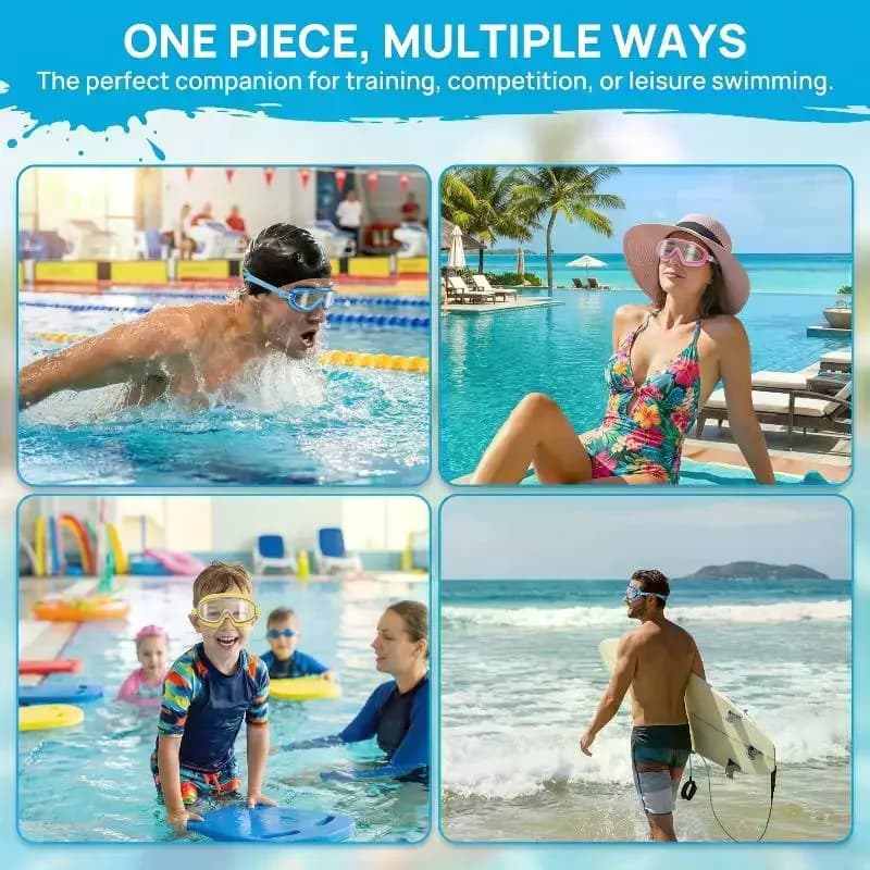 Children's Swimwear with Large Mounting, Anti-foging and UV Protection for Active Training in Pool