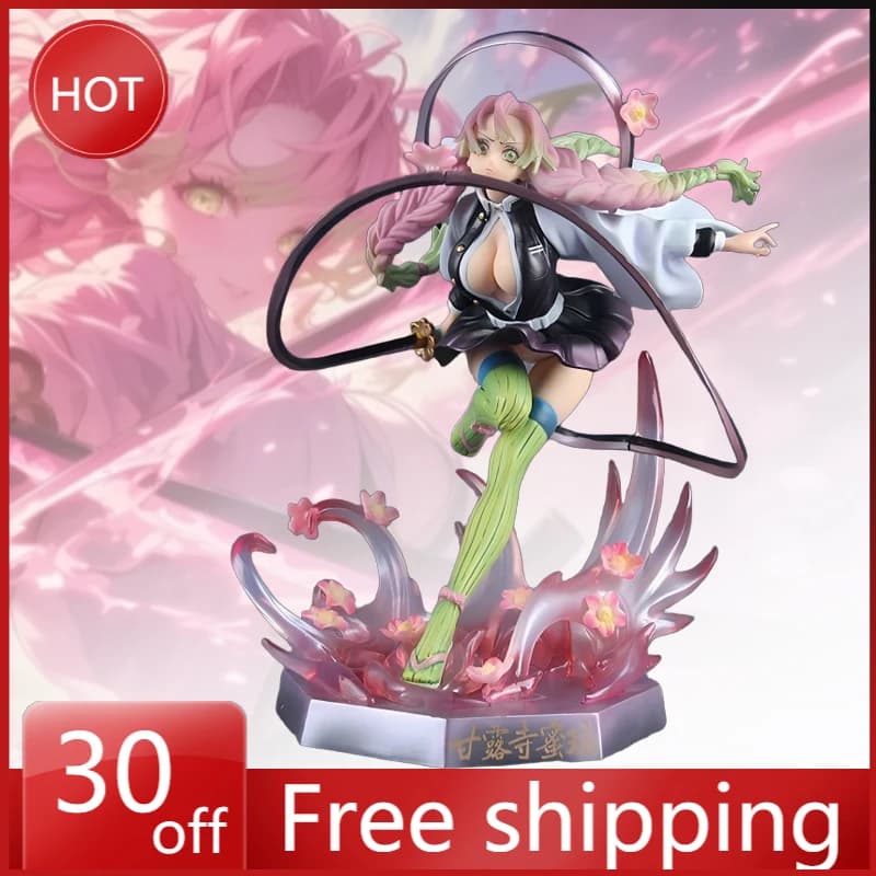21cm Demon Slayer Anime Figure Kanroji Mitsuri Periphery Action Figure Kimetsu No Yaiba High Quality Display Model Gift Toys