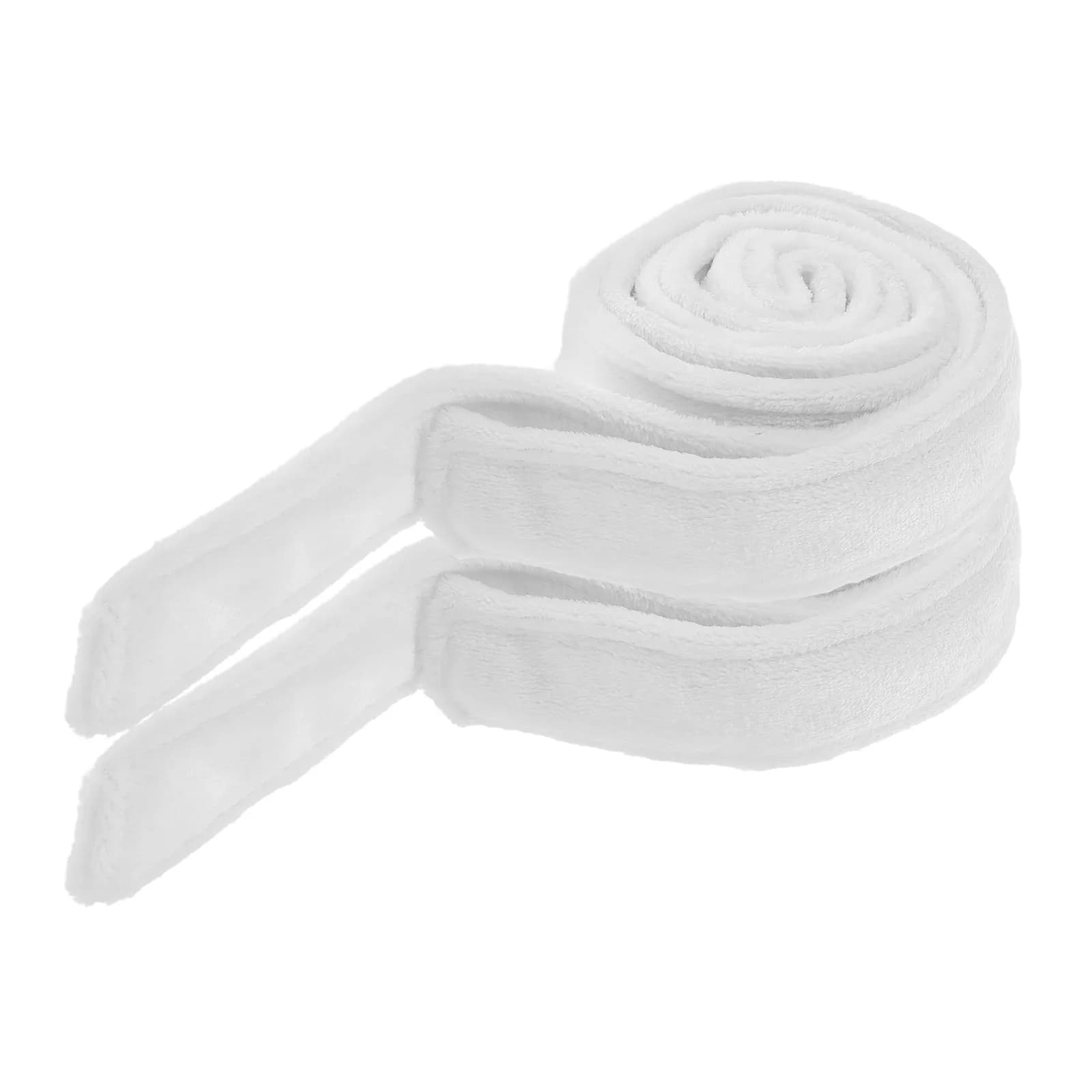 2Pcs Soft Flannel Robe Belt Elegant Minimalist Design Hotel Bathrobe Replacement Strap for Home Travel Spa Use