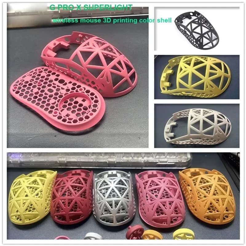 Compatible For G PRO X SUPERLIGHT Wireless Mouse Shell-Mini DIY 3D Printed Limited Edition Lightweight Hollow Bottom Case