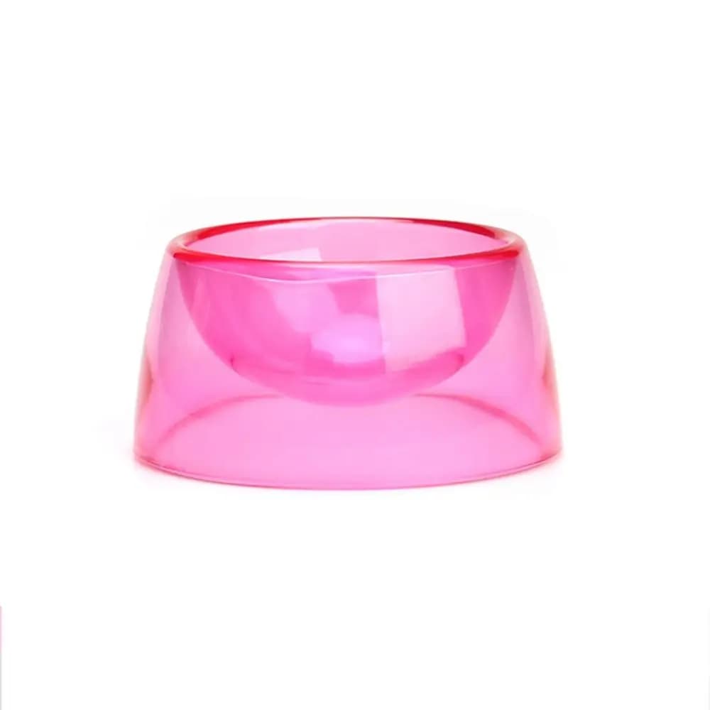 Bite Resistant Hamster Food Basin Non-slip Transparent Rat Food Water Dish Plastic Pet Feeding Bowl For Rats Hamster Guinea Pig