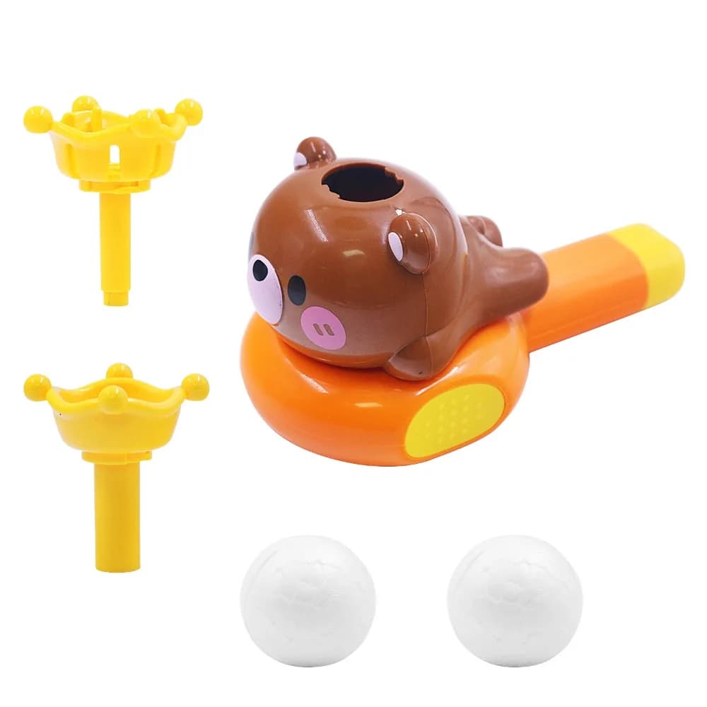 Soffietto Musicale 2 in 1: Tromba e Soffietto a Sfera, con Sfera Galleggiante e Soffietto a Forma di Balena, Mini Giocattolo Sensoriale per Neonati