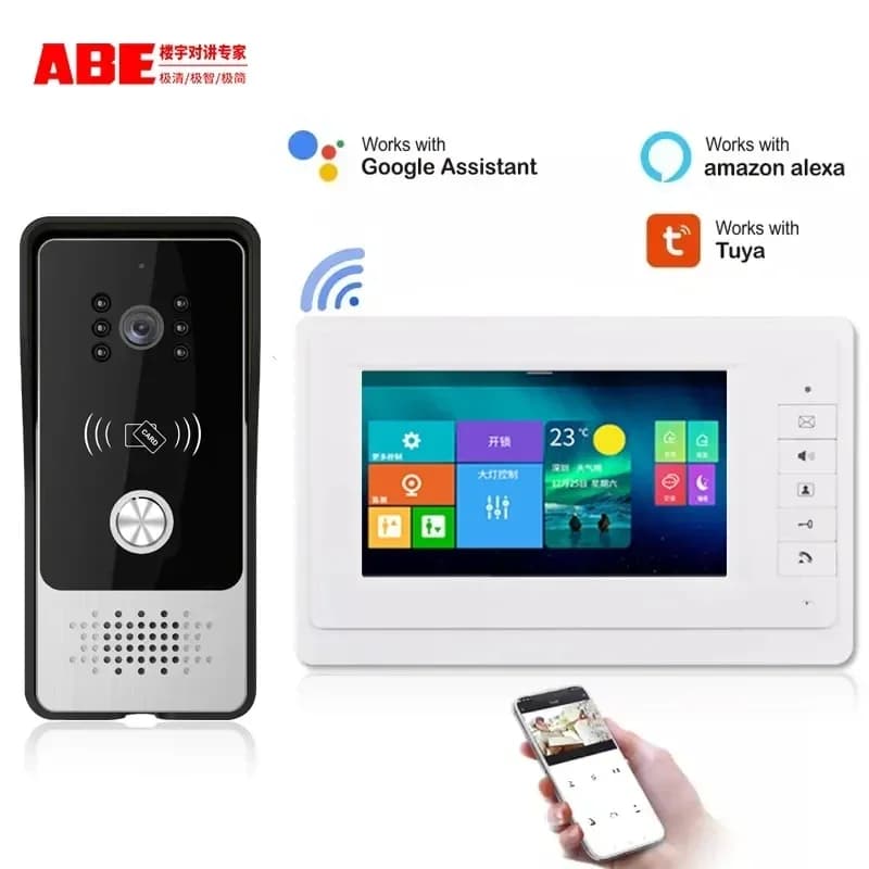 Best Selling Design Commax 4 Wire Door Intercom IP65 Waterproof Camera 7 Inch Villa Video Intercom System