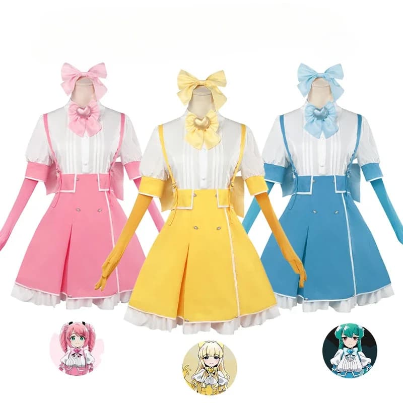 Nuova Uniforme Cosplay Anime 2026 Magia Magenta Azure Sulfur per Ragazze Magiche, Costumi per Feste di Halloween da Donna