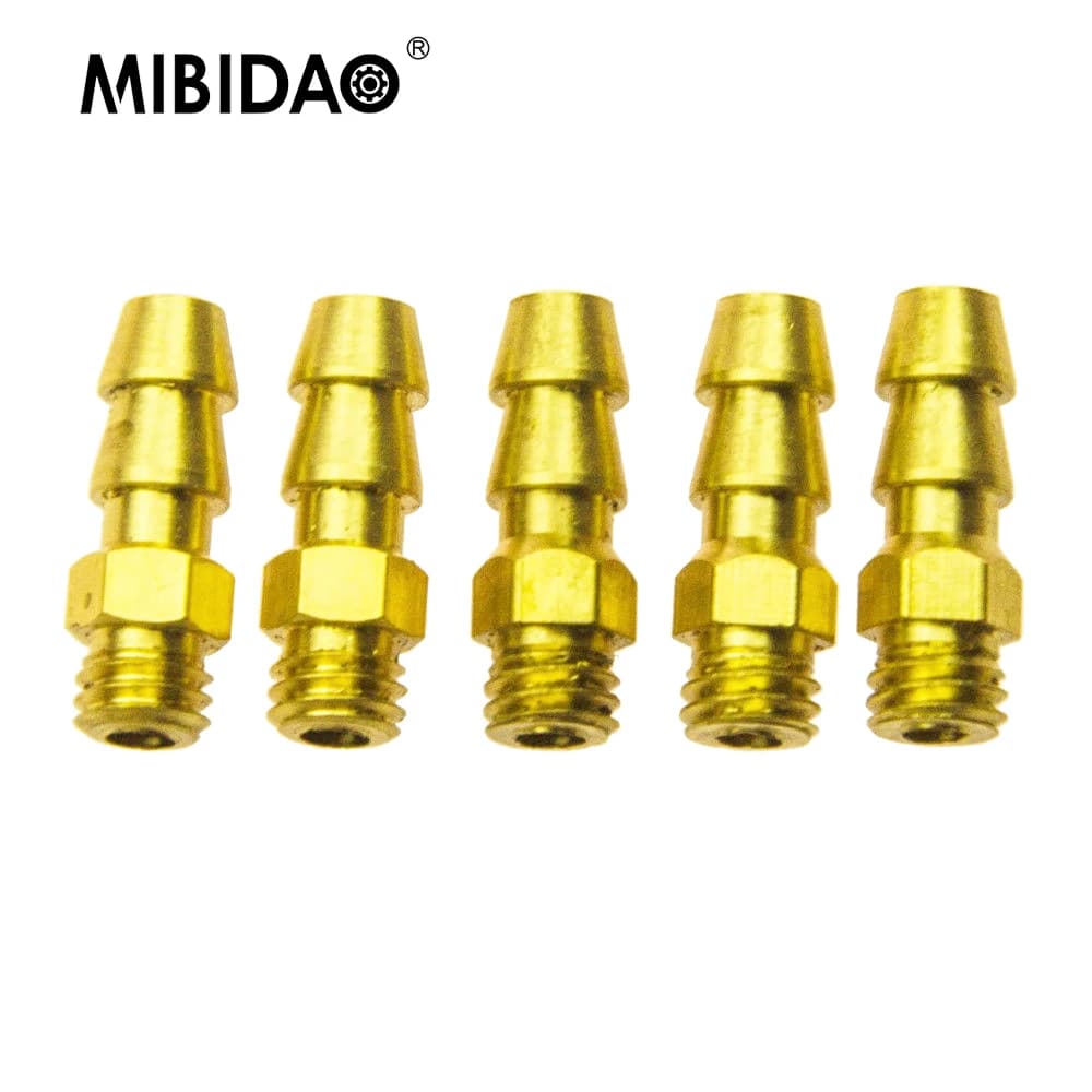 MIBIDAO 5 pz ottone M4 rubinetto di raffreddamento ad acqua filettato capezzoli ugelli carburante per RC modello barca parti fai da te