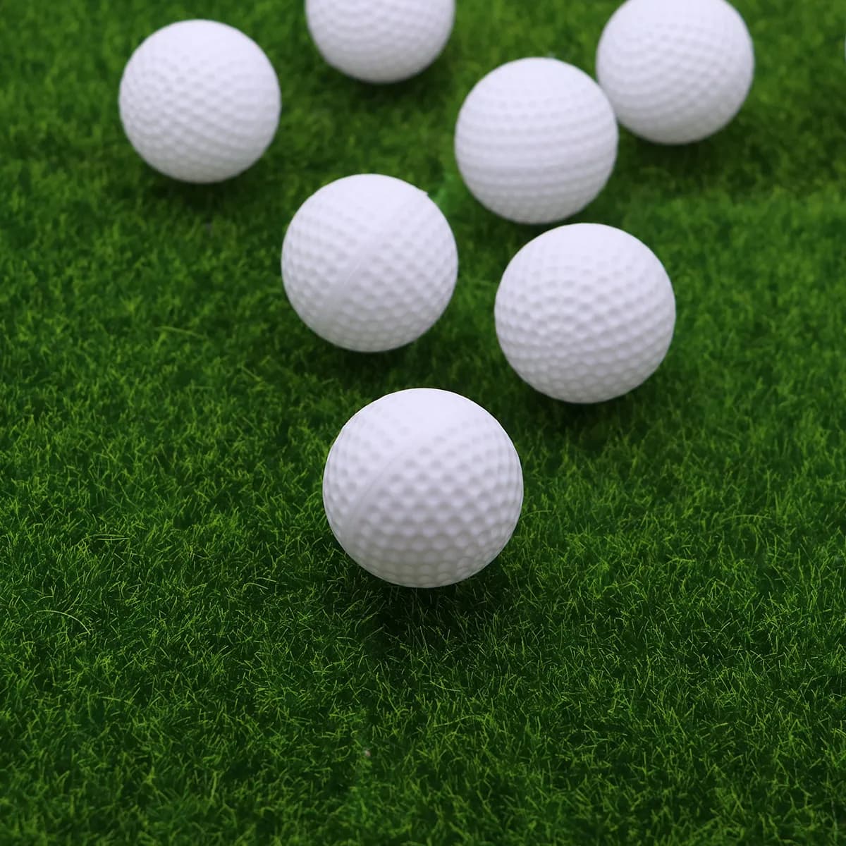 8 palline da golf in plastica per allenamento, leggere, per allenamento indoor, per principianti, uomini, donne, accessori per golfisti