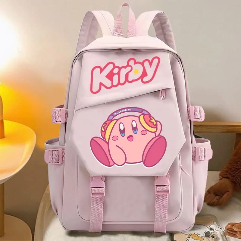 Star Kirbys Zaino Borsa da scuola per donna Ragazzi Ragazze Bookbag Studente Adolescente Zaino per bambini Zaino per laptop Zaino Regalo di compleanno