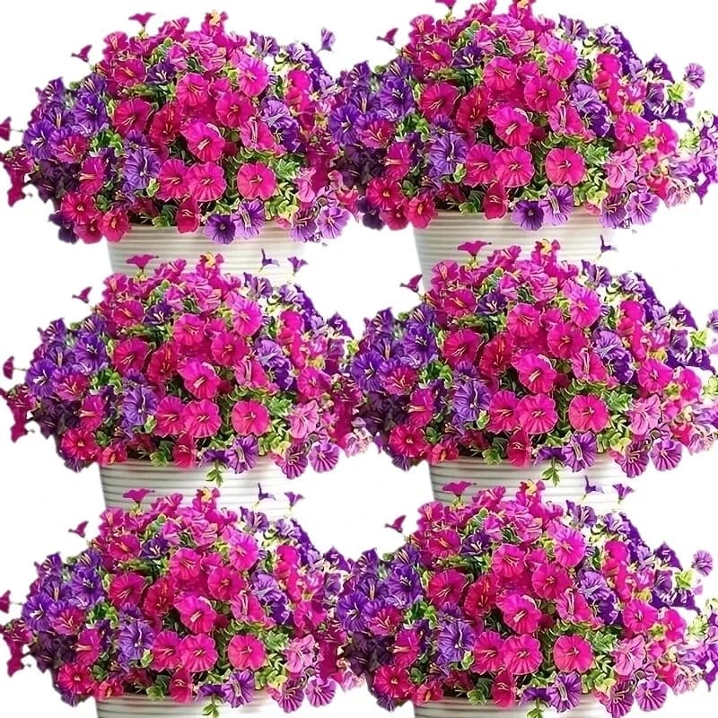 Fiori artificiali Vite Morning Glory Ghirlanda di nozze Home Room Decorazioni di San Valentino Cortile esterno Giardino Arco appeso Puntelli regalo fai da te