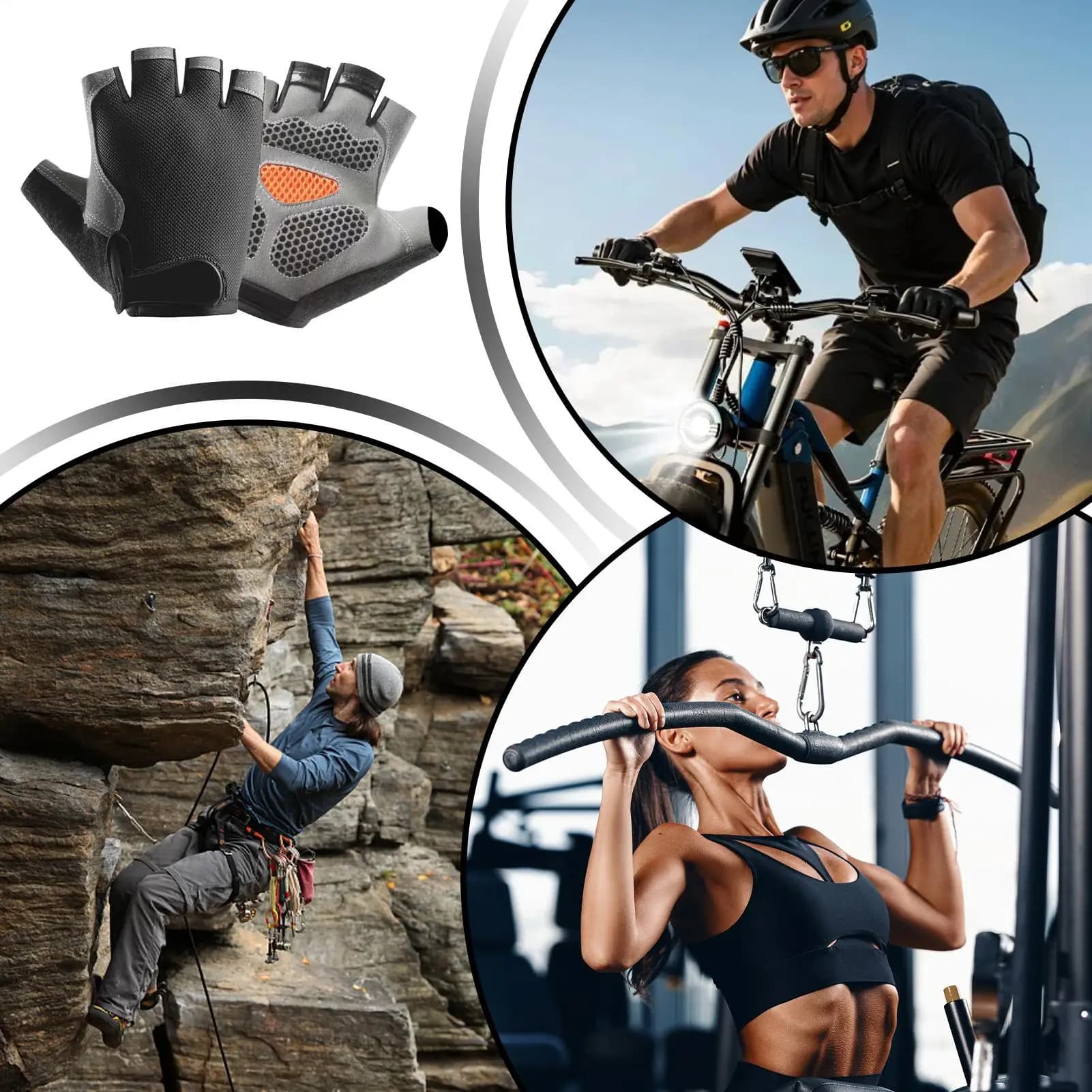 Weight Lifting Gloves Comfortable Breathable Anti-Slip Lifting Gloves For Adults Men Women Gym Home Indoor Outdoor Cycling