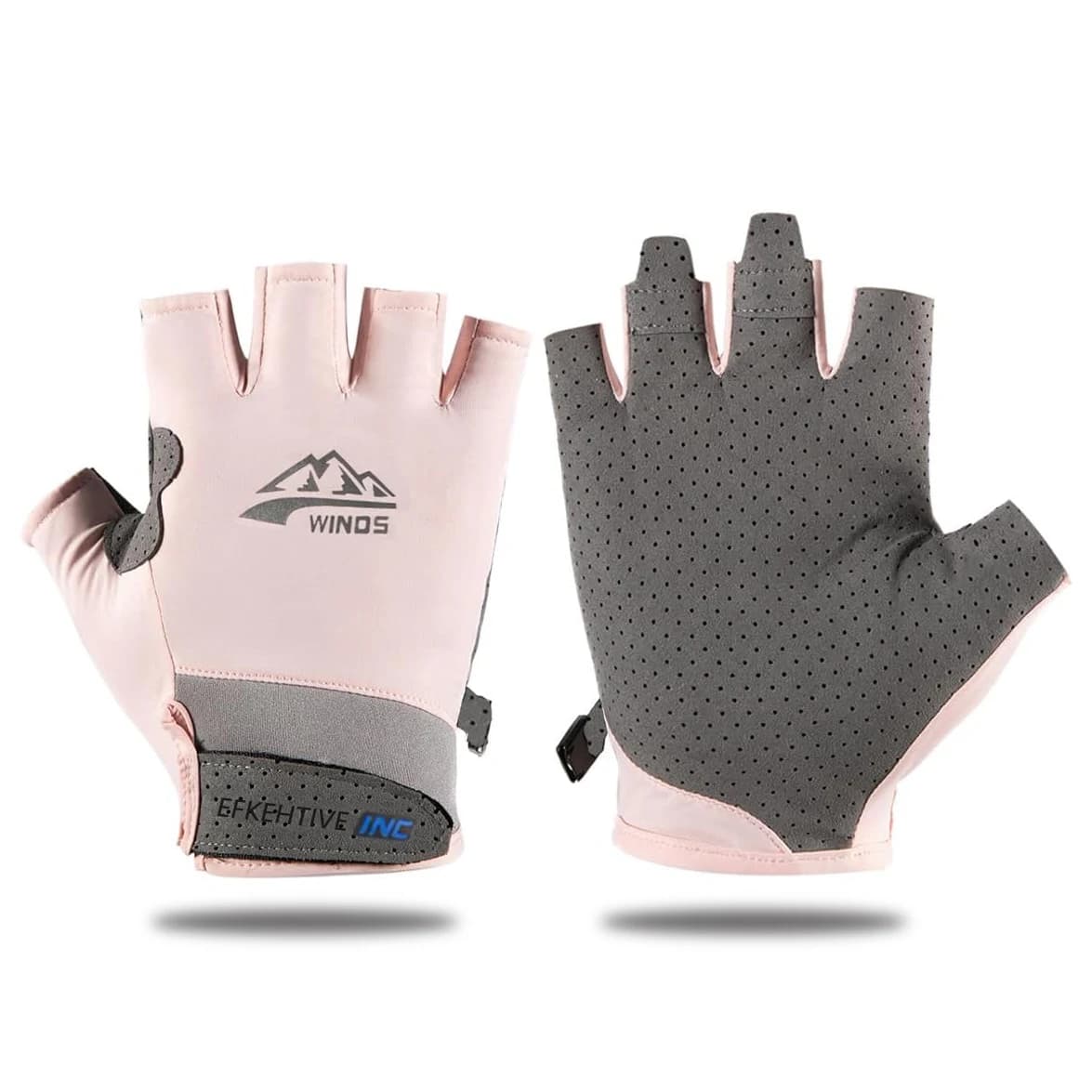 1 paio di guanti di protezione UV da donna e da uomo, guida senza dita/pesca/vela/caia/remo/UV/sole/protezione