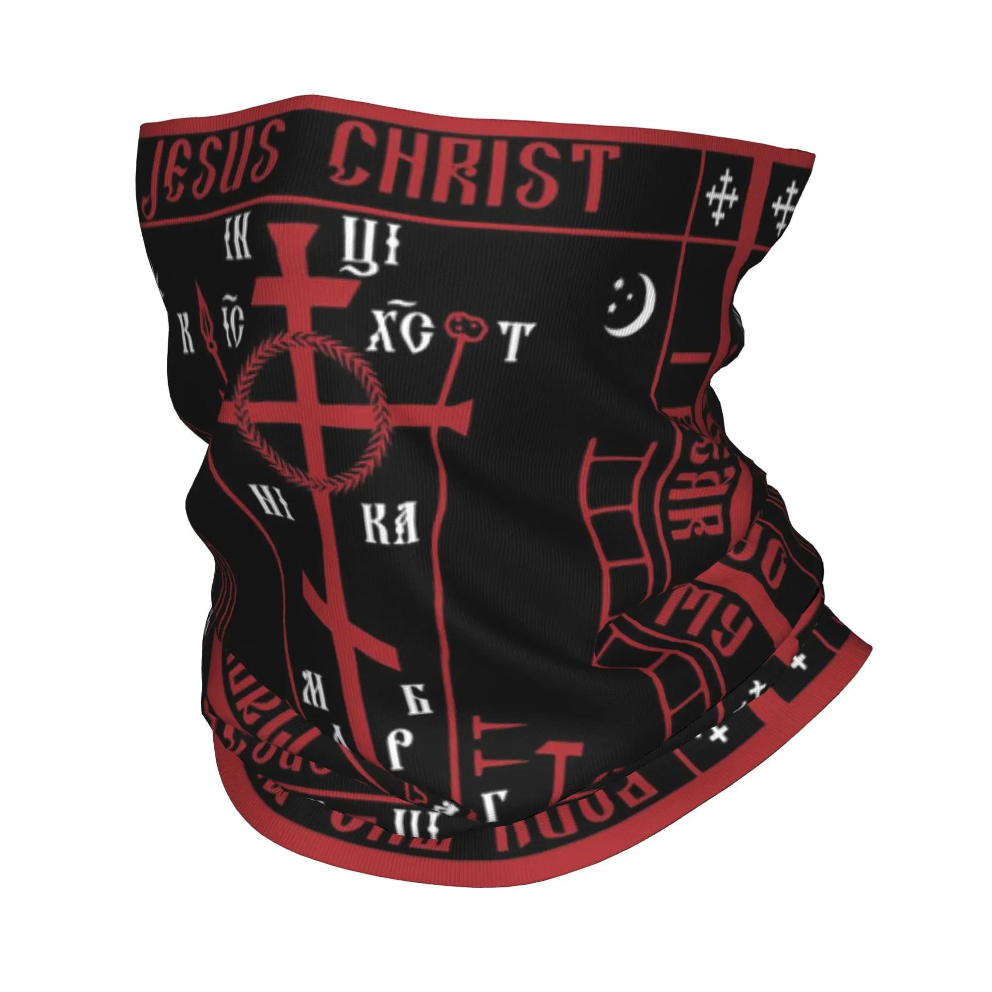 Calvary Cross of the Russian Orthodox Church Bandana Copricollo Printed Mask Sweatshirt Scarf Mask for face Cycling for man Woman for all seasons