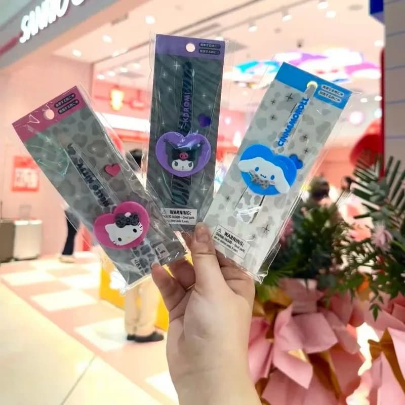 Fermaglio per capelli in acrilico Sanrio Hello Kitty Sweet Style Cartoon Kurumi, accessorio per capelli, clip a un'asta, regali carini