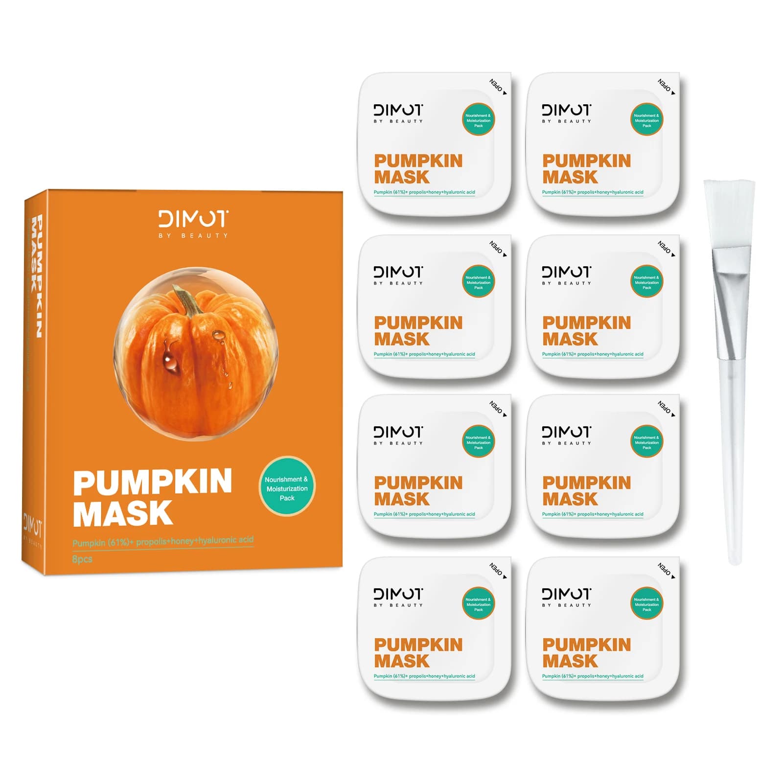 8pcs Facial Mask Hydrating Moisturizing Nourishing Soothing Brightening Skin Smoothing Elasticity Pores Refining Glow Self Care