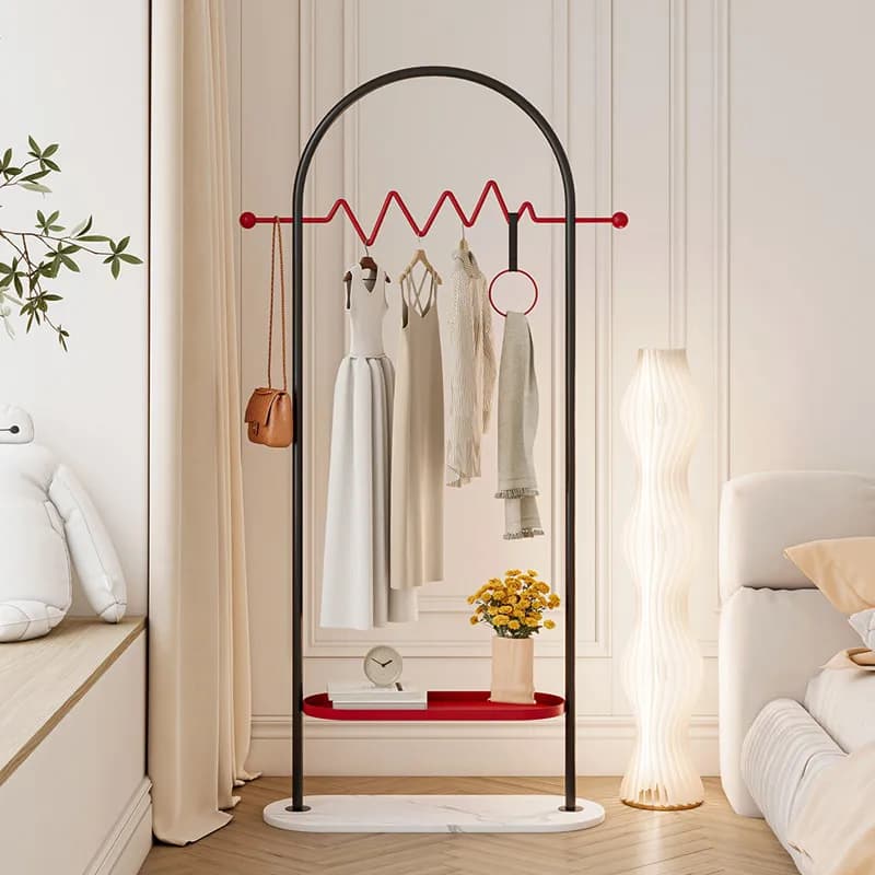 Hanging Living Room Coat Racks Standing Space Saving Modern Bag Hanger Coat Racks Organizer Clothes Perchero Trendy Furniture