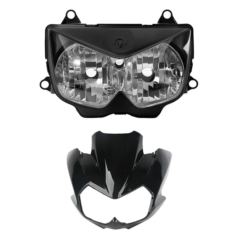 Motorcycle Front Headlight Head Lamp Fairing Cowl Nose For Kawasaki Z750 2004-2006