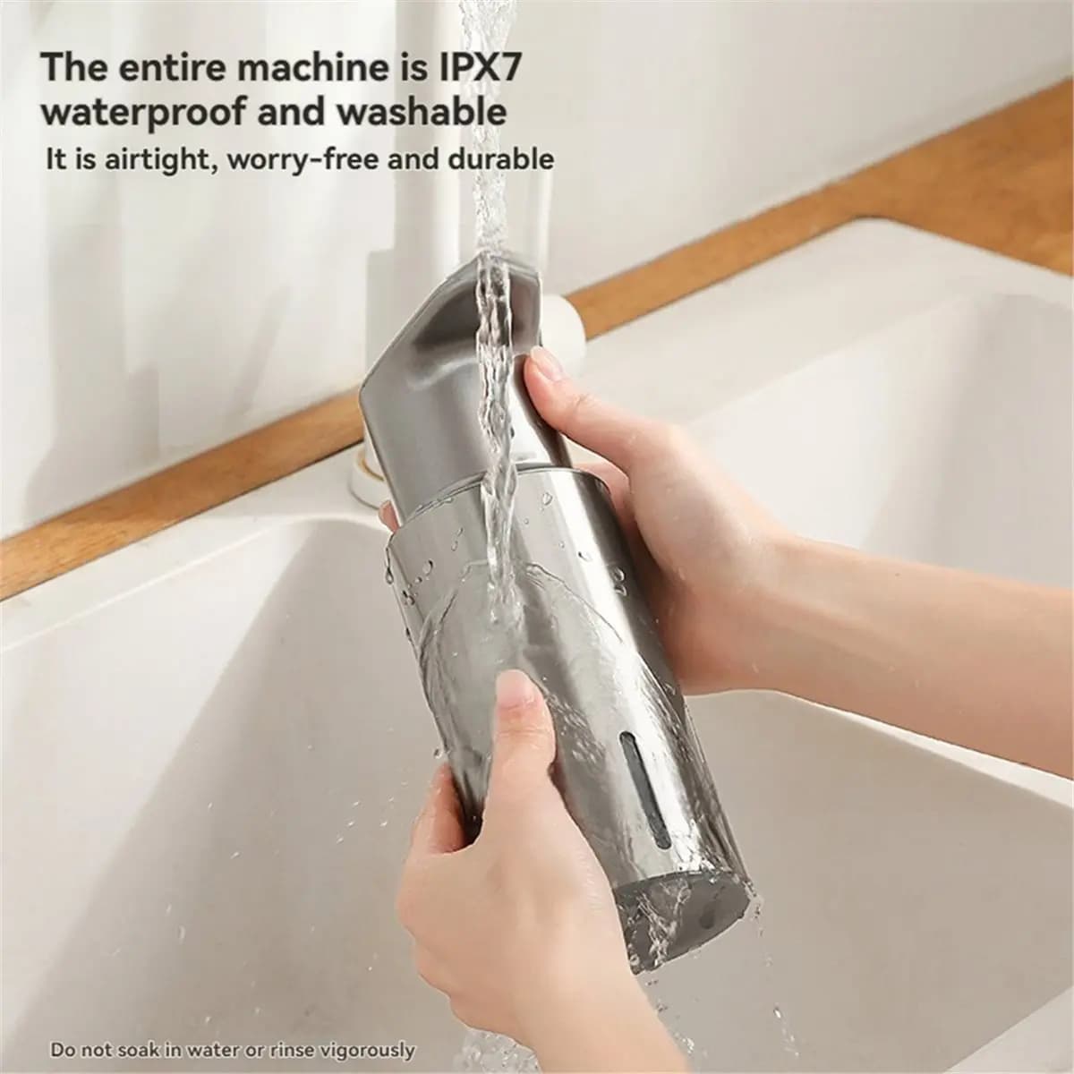 WSFS Dispenser automatico di sapone liquido da 480 ml Dispenser di sapone in gel ricaricabile senza contatto per bagno e cucina A