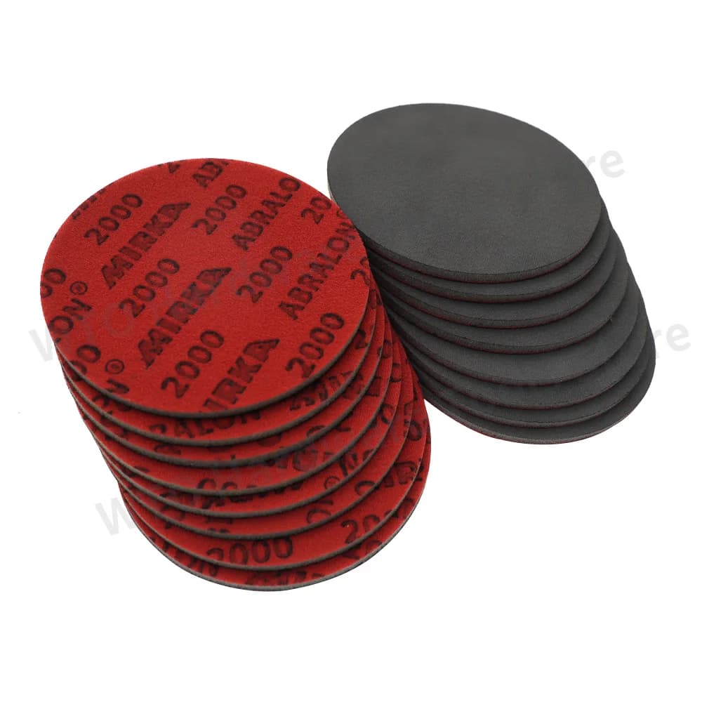 10 PZ 6 Pollici Abalon Spugna Disco Abrasivo Carburo di Silicio Spugna Carta Vetrata 180-4000 Grana Spugna Lucidante Elastica Per Auto