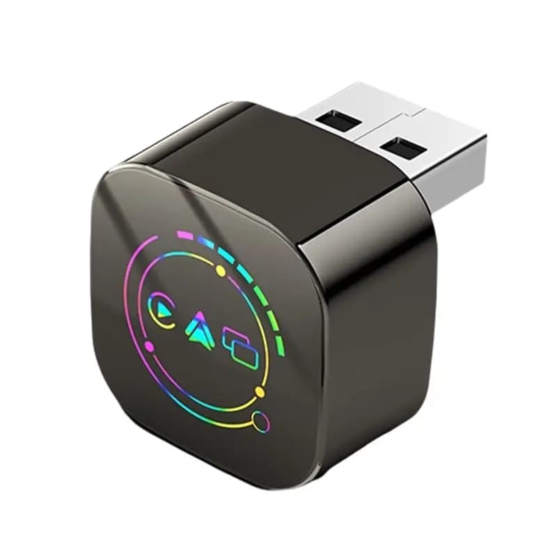 【REGALO】Adattatore USB 3-in-1 per Carplay Wireless e Android Auto, Box Smart Carplay Plug & Play, da Carplay Cablato a Wireless
