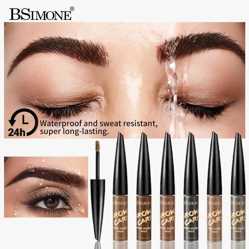 BSIMONE Mascara Incurvante 5.5g, Siero per la Crescita di Ciglia e Sopracciglia, Nutriente e Intensificante, Mascara Nero 4D per Ciglia Folte, Lunghe e Incurvate