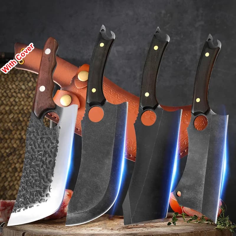 Hand-made forged kitchen knife Cut knife for meat Knife for boneless Multi-functional kitchen knives Forging knife Slicing knife