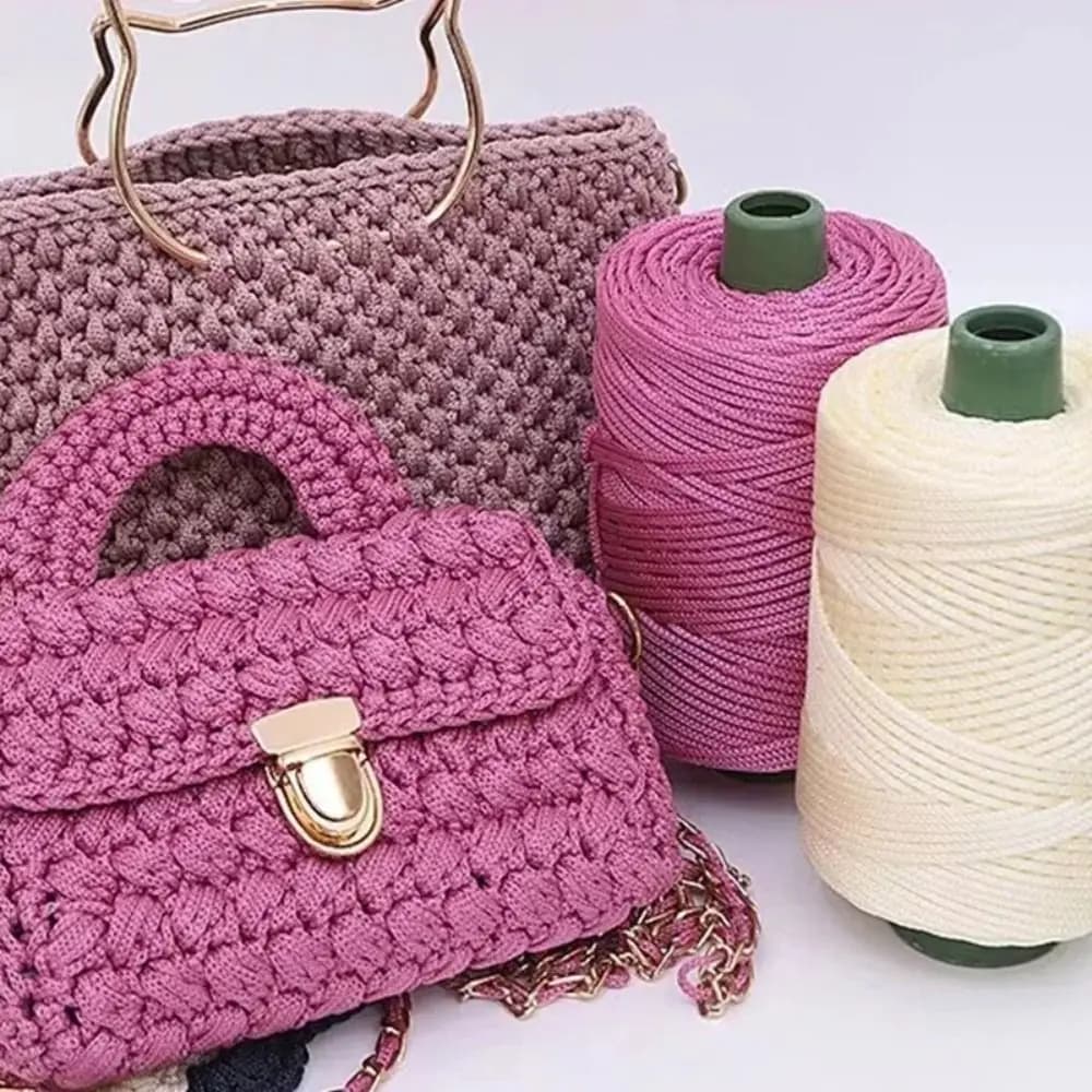 Knitting Material Handmade Ice Rope Thread 3mm Beginners Crochet Yarn DIY Hook Cushion Hat Shoes Woven Hand Knitting Yarn