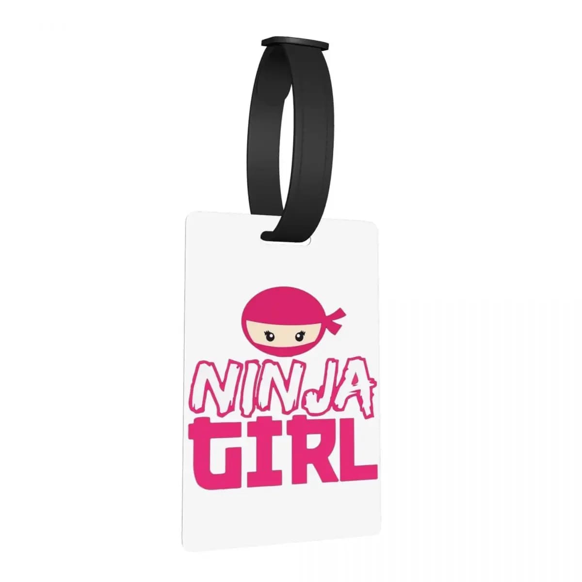 Spy Ninja Girl Etichette per bagagli Accessori per valigie Moda da viaggio Etichetta per imbarco per bagagli Porta etichette ID Nome Indirizzo