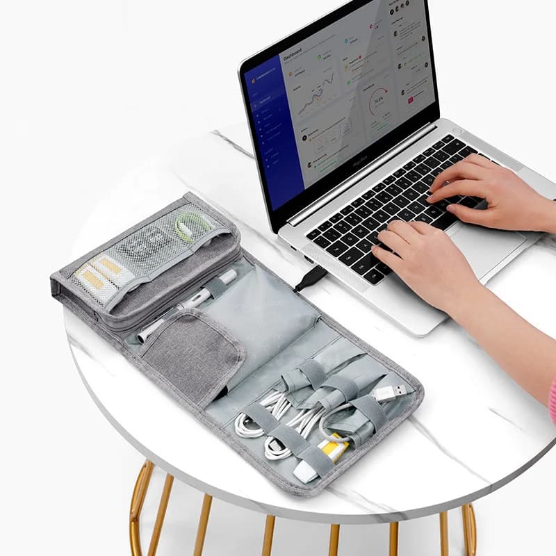 Organizzatore digitale portatile Borsa di archiviazione elettronica Cavo dati Chiavetta USB Cuffie Cavo da viaggio Clip Organizer Impermeabile