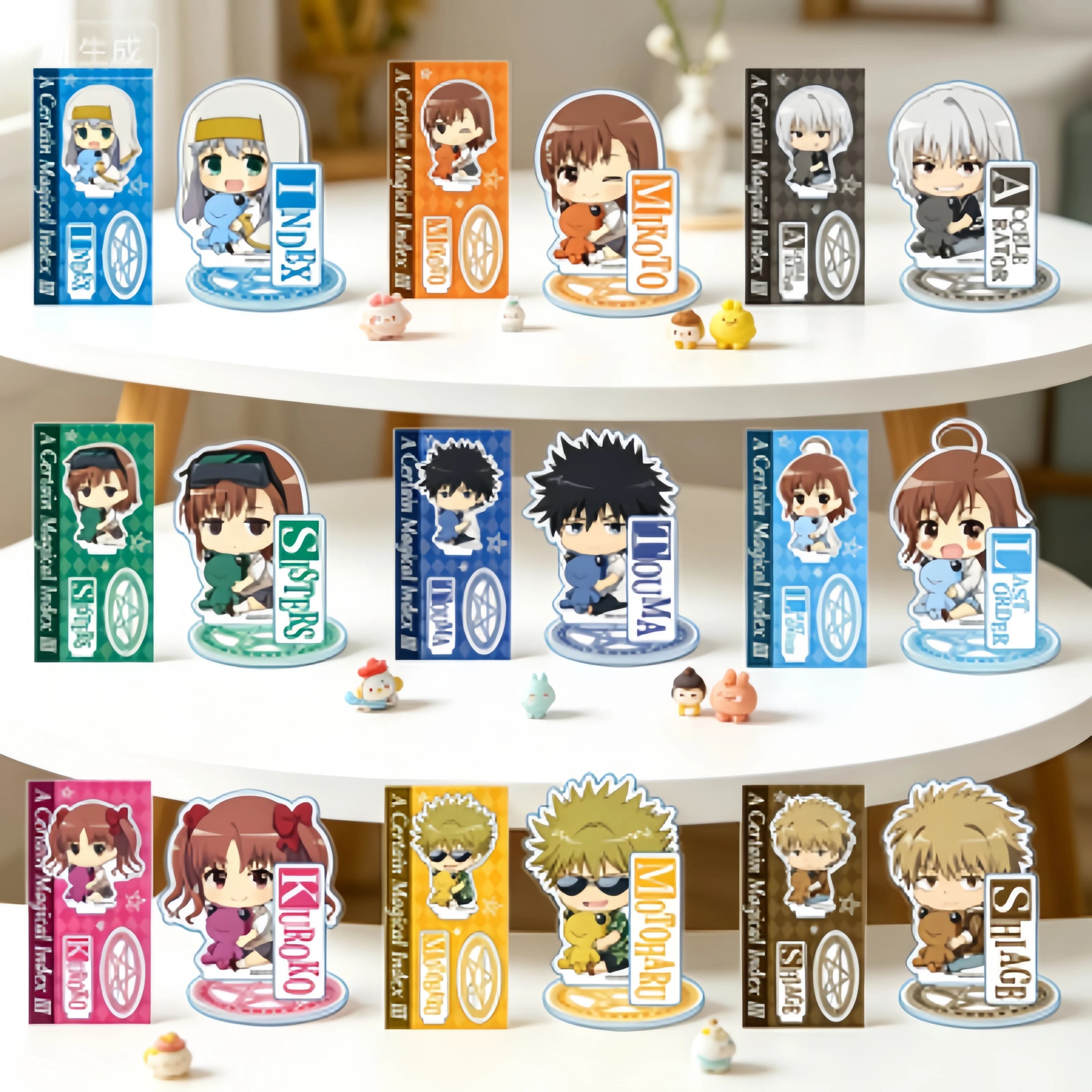 Anime A Certain Magical Index III - Statuetta in Acrilico da 10 cm, Personaggio in Piedi, Decorazione da Scrivania, Modelli Cosplay, Regalo per Fan, Portachiavi