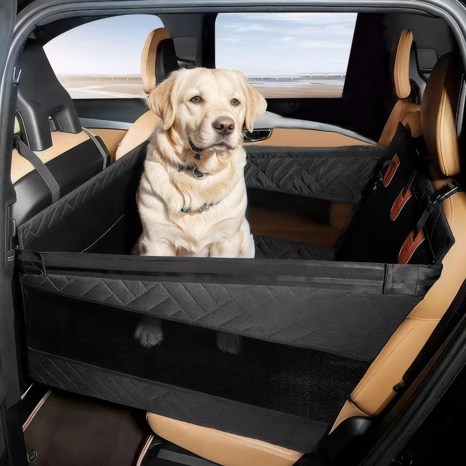 Coprisedile Impermeabile Antiscivolo, Amaca per Cani, Protezione Sedile Auto per Animali Domestici