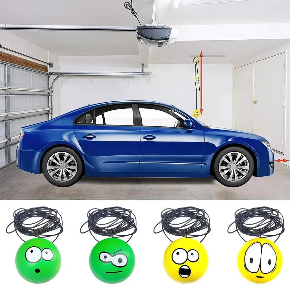 Garage Tennis Parcheggio Aiuto 7 cm Garage Palla appesa 4 m Parcheggio PU Decorazione Palla Ornamento Schiuma generale Segno elastico Corda per auto D6W7