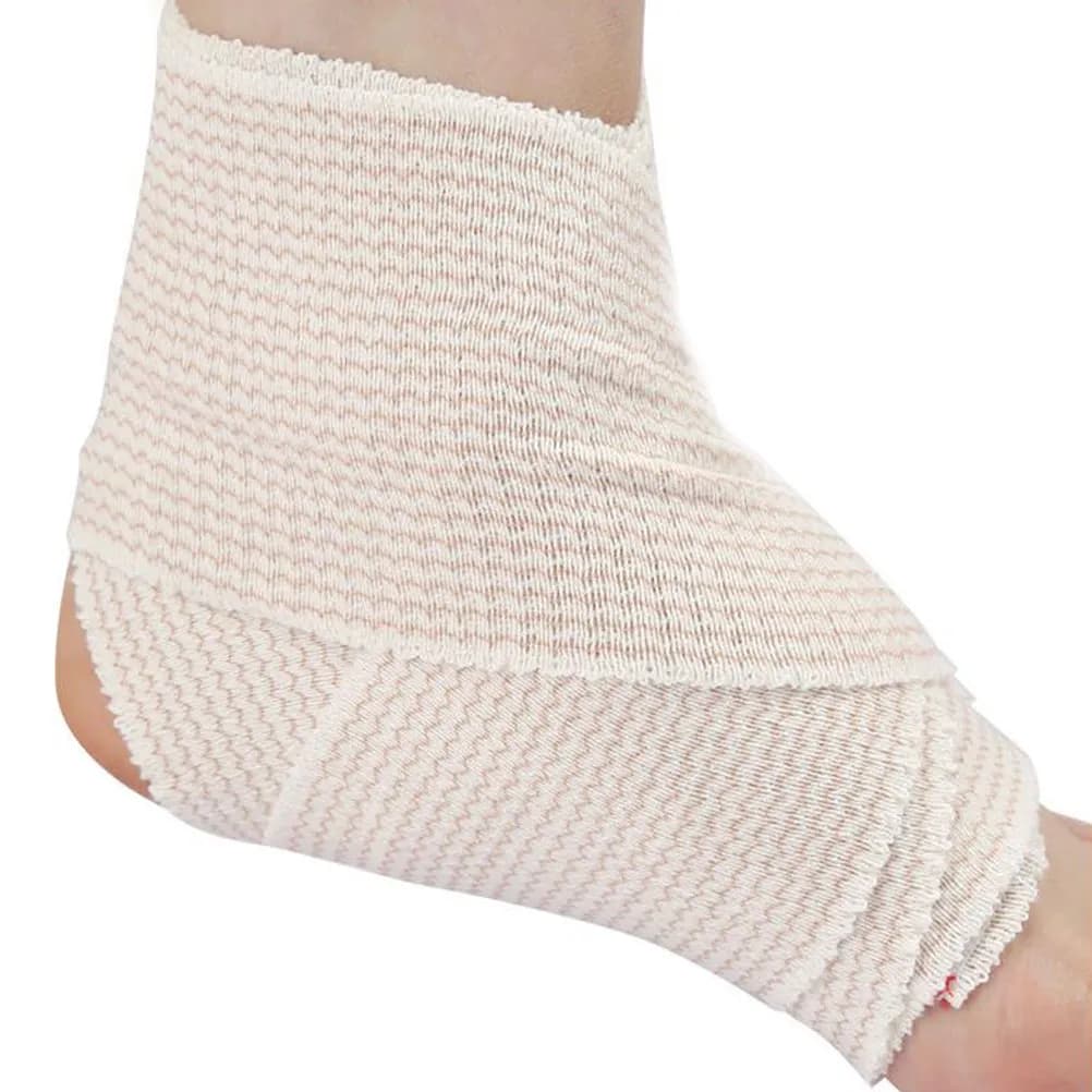 3 Rotoli di Bende Elastiche Traspiranti per Ginocchio, Caviglia, Polso, Compressione Sportiva, Supporto Articolare, Fascia per Allenamento