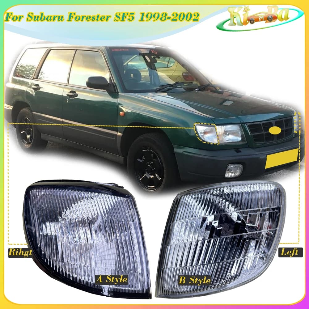 KIMBA Per Subaru Forester SF5 1998-2002 Auto Faro Anteriore Indicatore di Direzione Della Lampada Indicatori di Direzione Laterale Parafango Luci Luce D'angolo Senza Lampadina