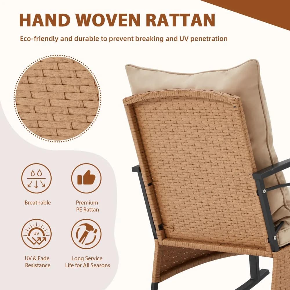 Set of 3 Pieces for Patio Arredo, Outdoor Swivel Shower Chairs with Mirror Bearings and 2 Seats, Customizable