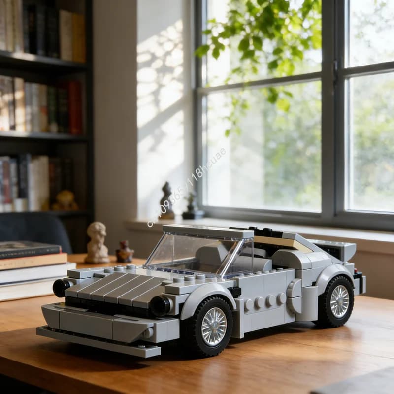 210 Pezzi MOC City Champions Modello Porscheed Blocchi da Costruzione Architettura Regalo di Natale Giocattoli Fai-da-Te Idea Creativa Mattoncini Educativi