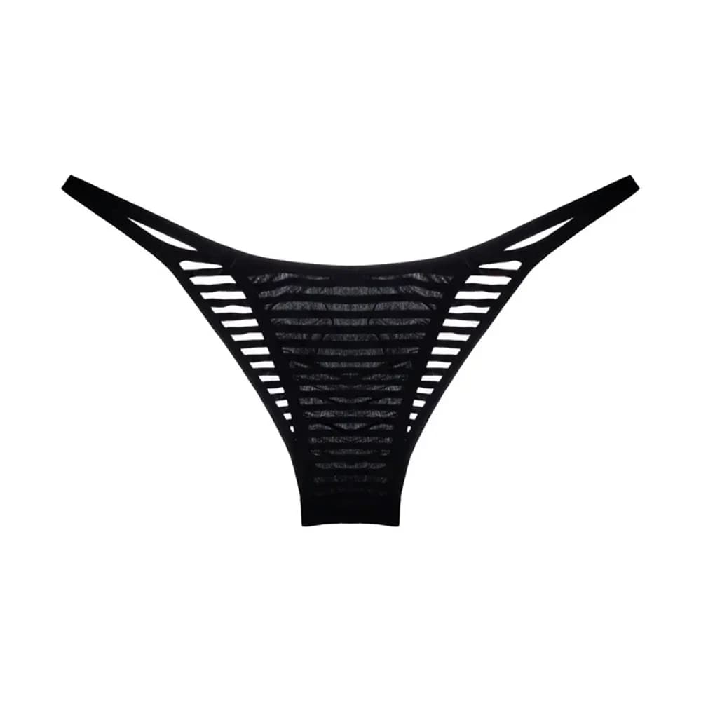 Sexy Women's See Through Mini Thongs Underwear Mesh G-Strings Ultra Thin Breathable Panties Low Waist Female Briefs