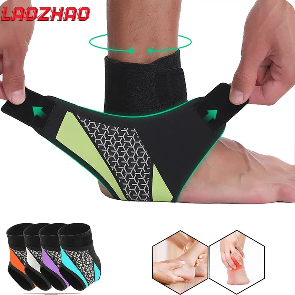 1 Pezzo Fascia di Supporto per Caviglia - Fascia Elastica Regolabile per Caviglia - Benda di Fissaggio per Caviglia per Esercizio e Artrite
