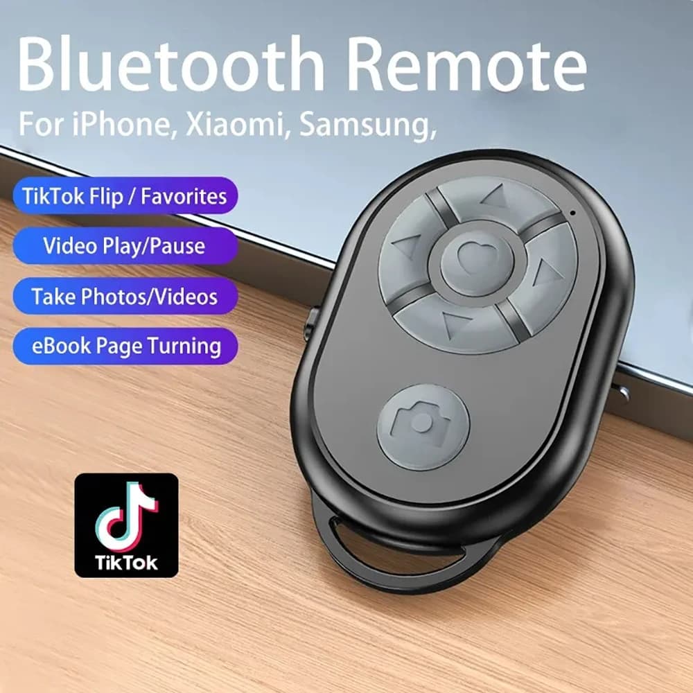 Telecomando Bluetooth Telefoni Selfie Stick Otturatore wireless Controller fotocamera portatile per iPhone Xiaomi Android iOS