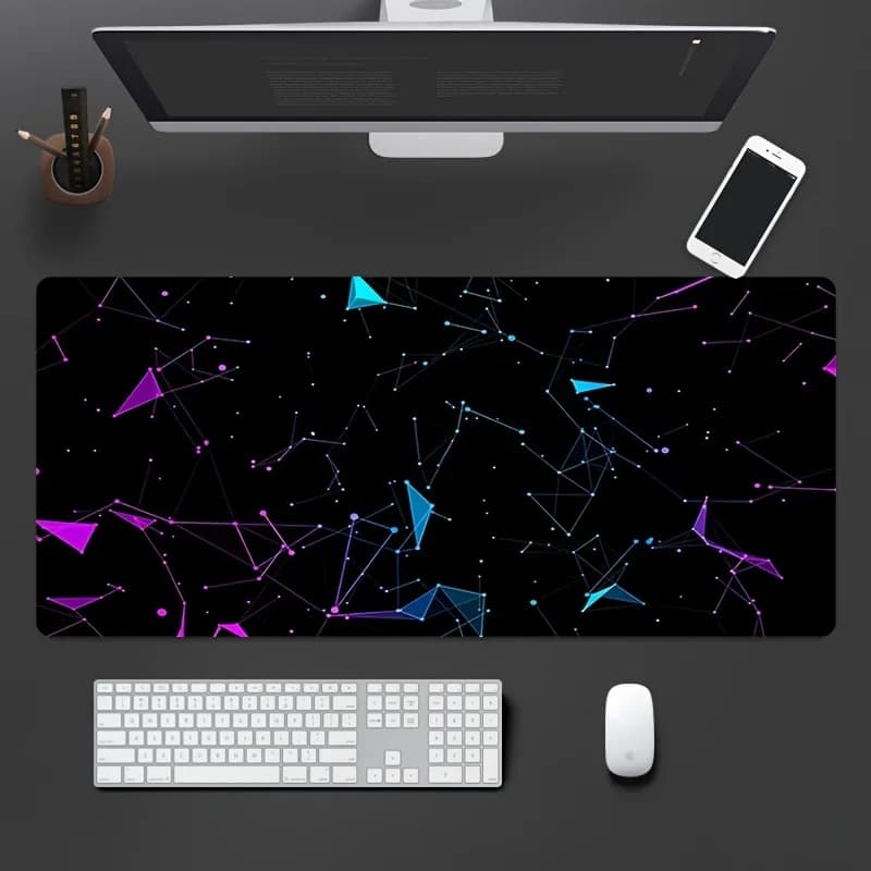 Tappetino per Mouse da Gaming Confortevole, Grande Tappetino da Scrivania con Superficie in Tessuto e Base in Gomma Naturale per Computer, PC, Laptop, Tastiera, Lavoro e Studio