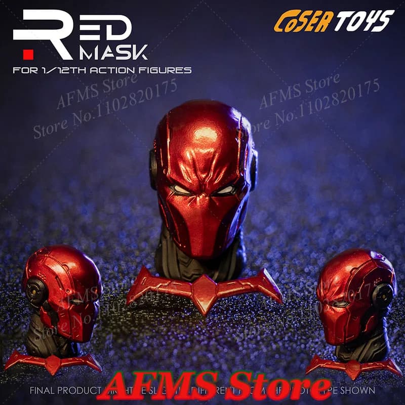 COSER TOYS 1/12 Soldato Maschio Testa Sculpt Cappuccio Rosso Serie di Fumetti Supereroi Testa Modello Misura 6 pollici VTOYS Action Figure Corpo