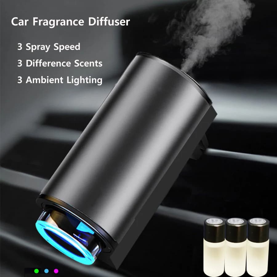 Diffusore di oli aromatici per diffusore di fragranze per oli d'aria per auto 3 profumi Profumo Deodorante per ambienti per veicoli Buon odore Purificante per interni