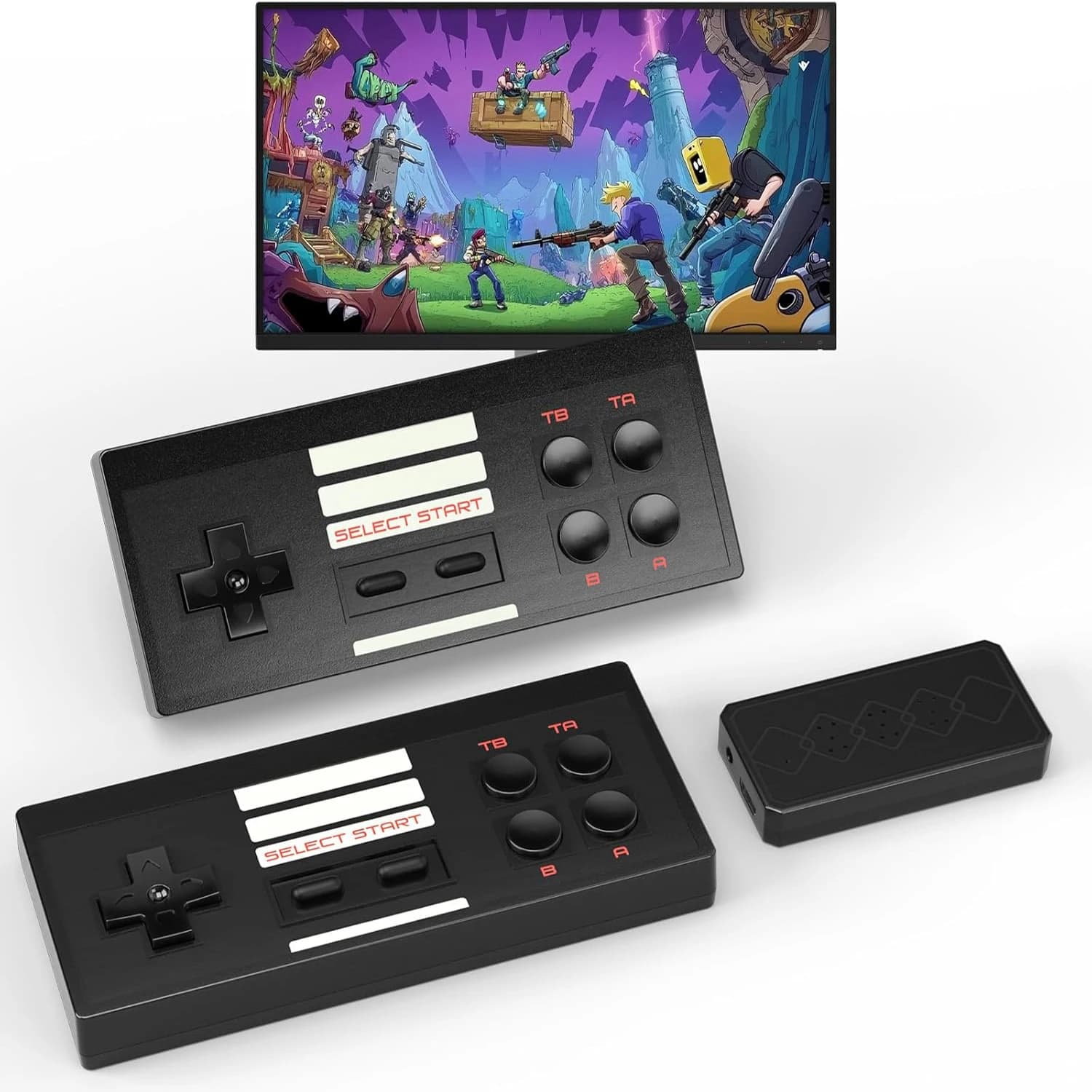 Console di gioco retrò, sistema di videogiochi wireless, console con modalità doppio lettore da 620 giochi integrata con 2 controller, regalo per le vacanze