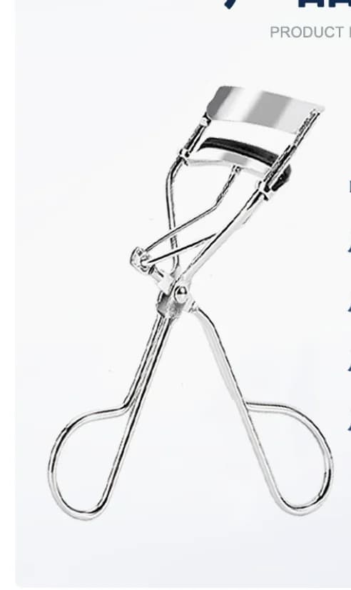 CNKESS 1 Pezzo Argento Portatile Professionale a Lunga Durata per Arricciare Naturalmente le Ciglia Senza Danneggiarle, Strumento Pieghevole per Bellezza e Cosmetica