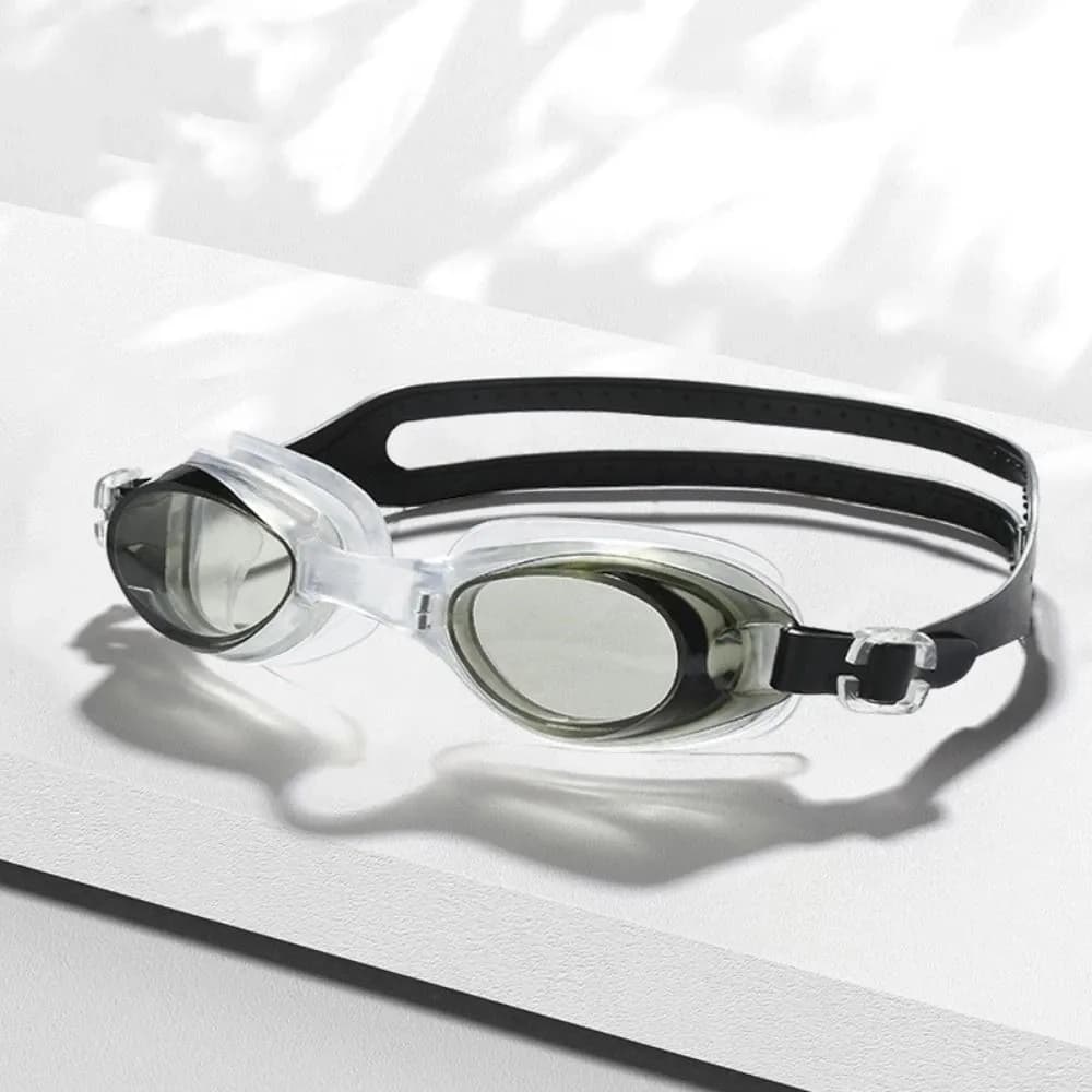 Silicone Swimming Goggles Anti-UV Wide View Clear Swim Goggles Adjustable Strap No Leakage Underwater Swim Glasses