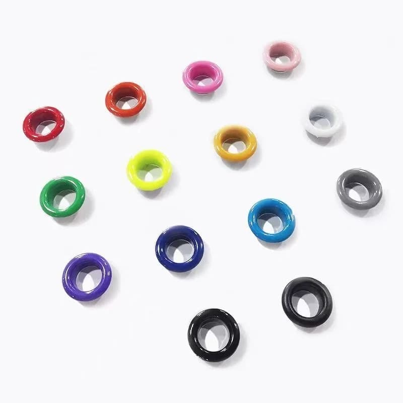 301 pezzi di occhielli misti in acciaio inossidabile da 4 mm con rondelle, facili da installare, per borse, scarpe, striscioni, album, tende