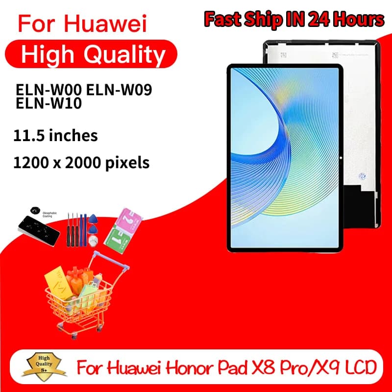 Nuovo Display LCD da 11,5 Pollici per Huawei Honor Pad X8 Pro X9 ELN-W00 ELN-W09 ELN-W10, Schermo Touch con Digitalizzatore, Pannello Assemblato Sostitutivo