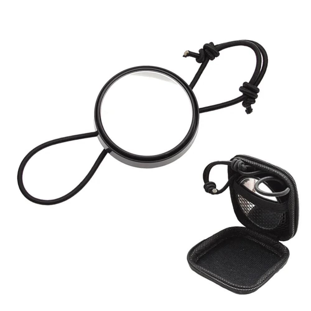 Elastic Band Diving Wrist Mirror Observation Convex Lens Snorkeling Rearview Mirror Round Marine Diving Observe Mirror