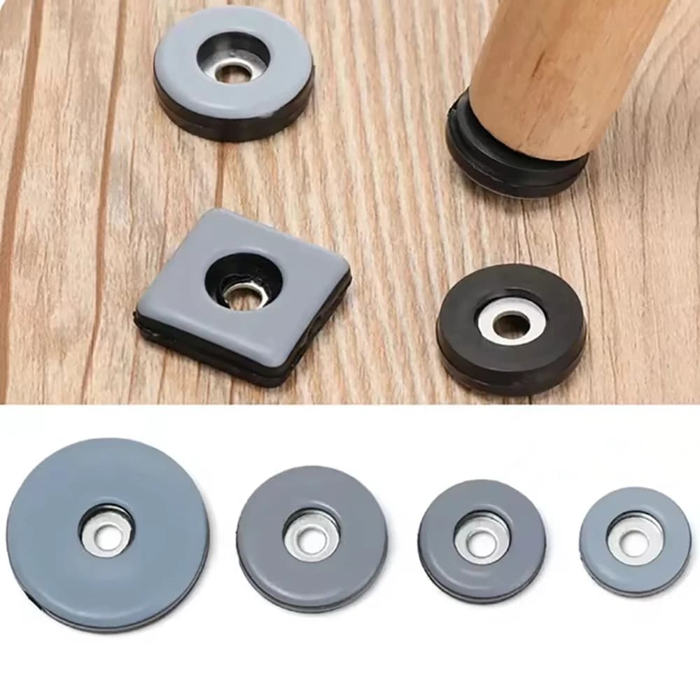 Cuscinetti scorrevoli in gomma da 8 pezzi Cuscinetti per gambe per mobili bianchi antigraffio Cuscinetti protettivi spessi antiscivolo e resistenti all'usura