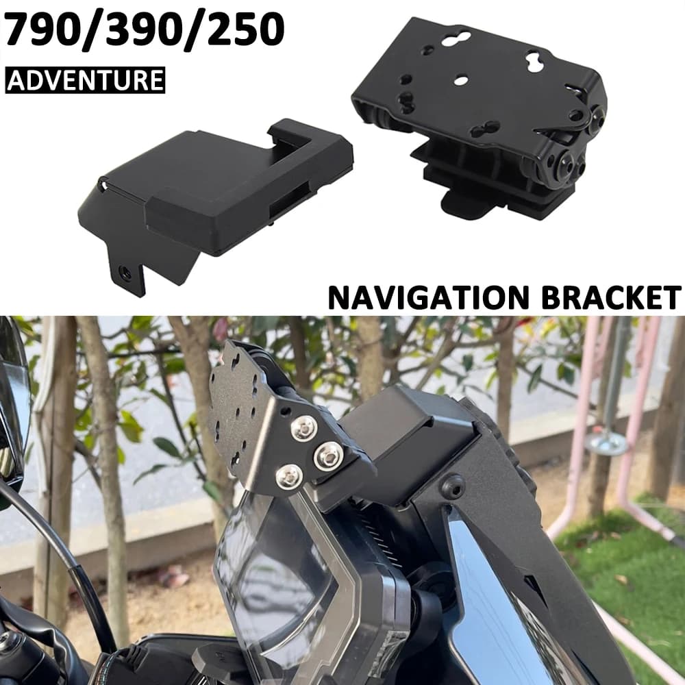 NEW For 790 390 ADVENTURE Moto SMART GPS navigation TELEPHONE Plate Bracket Adapter Support Kit 2019 2020 2021 PER 250 ADV 2021