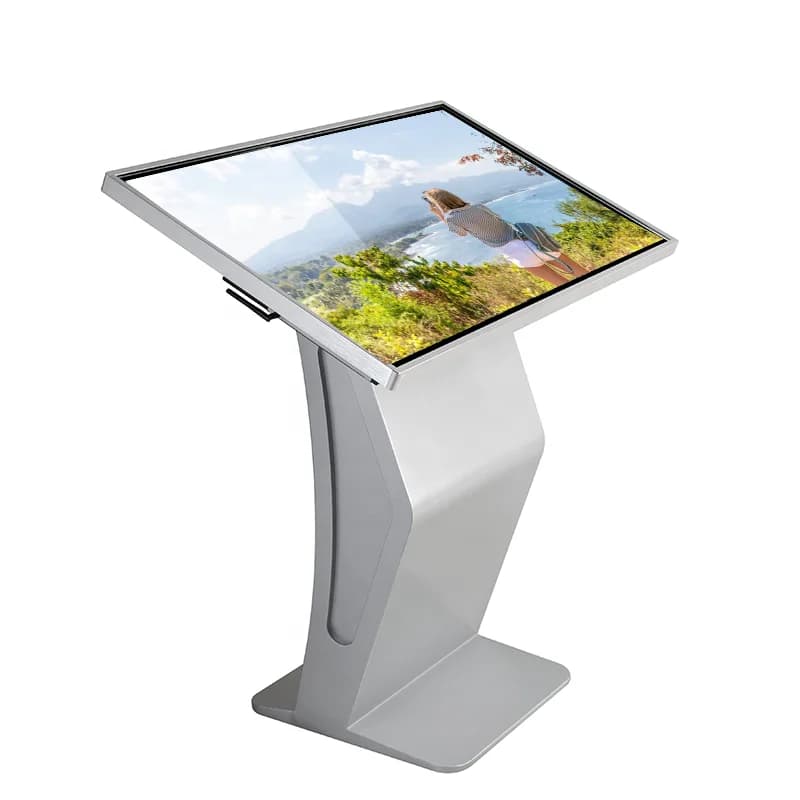 Monitor with LCD support 3D horizontal Touch screen Self-service Manera that finds digital signage totem of kiosk