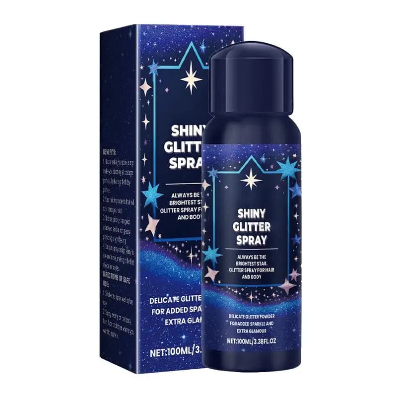 100ml Shiny Body Glitter Spray Hair Clothes Highlighter Powder polvere olografica a lunga durata per la festa del Festival di Halloween